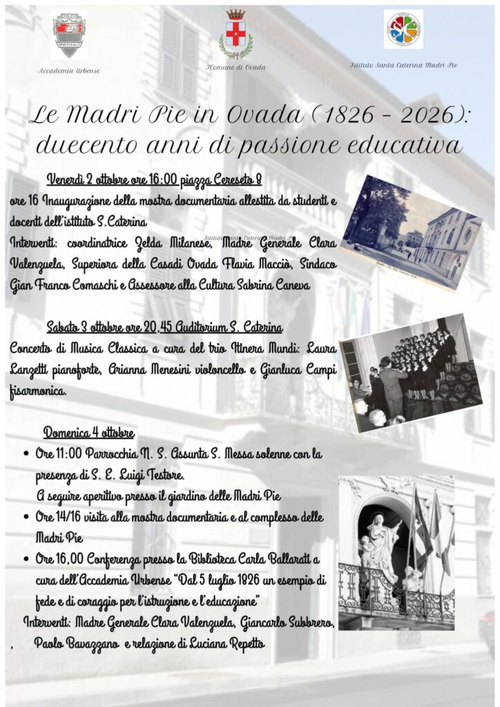 200 ANNI DI MADRI PIE AD OVADA