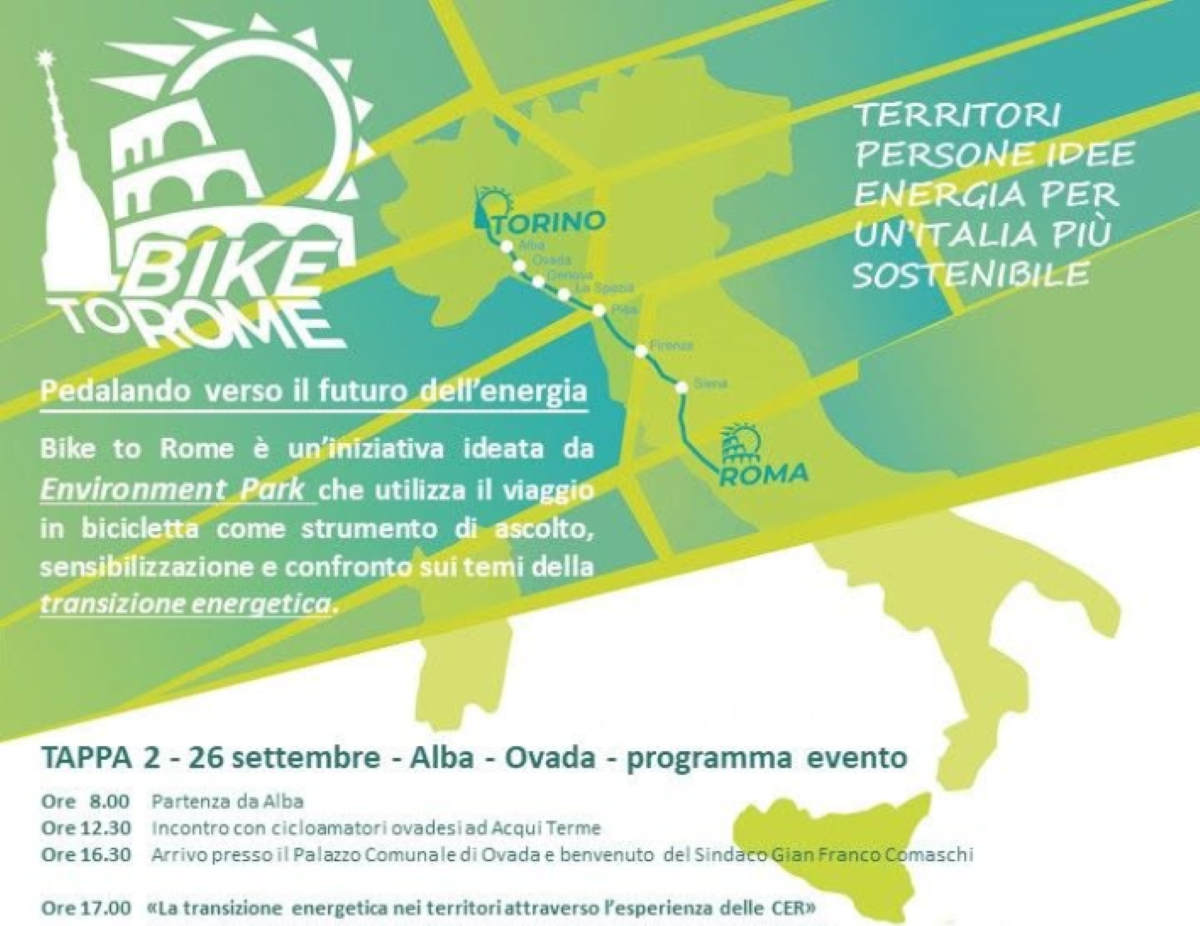 ovada accoglie bike to rome