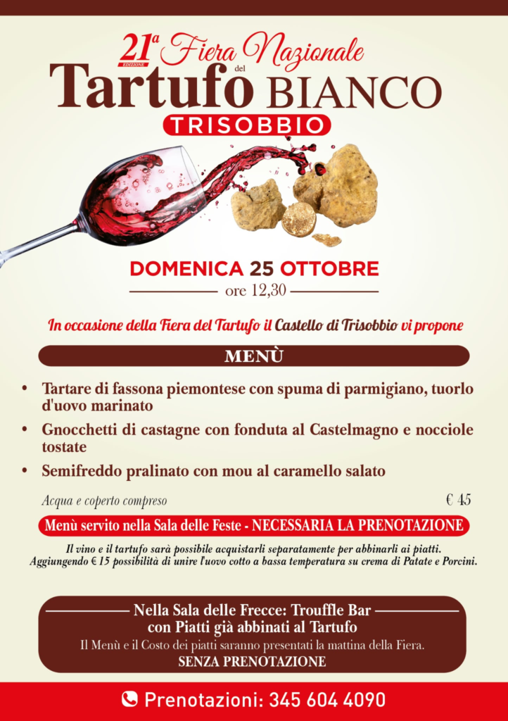 Il menù del Castello