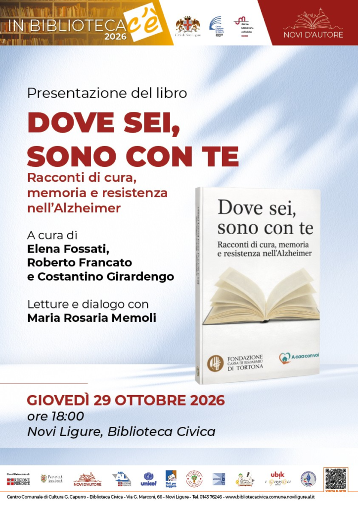 dove sei sono con te novi ligure 20261027 biblioteca cover